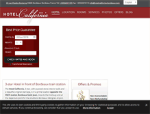Tablet Screenshot of hotelcalifornia-bordeaux.com
